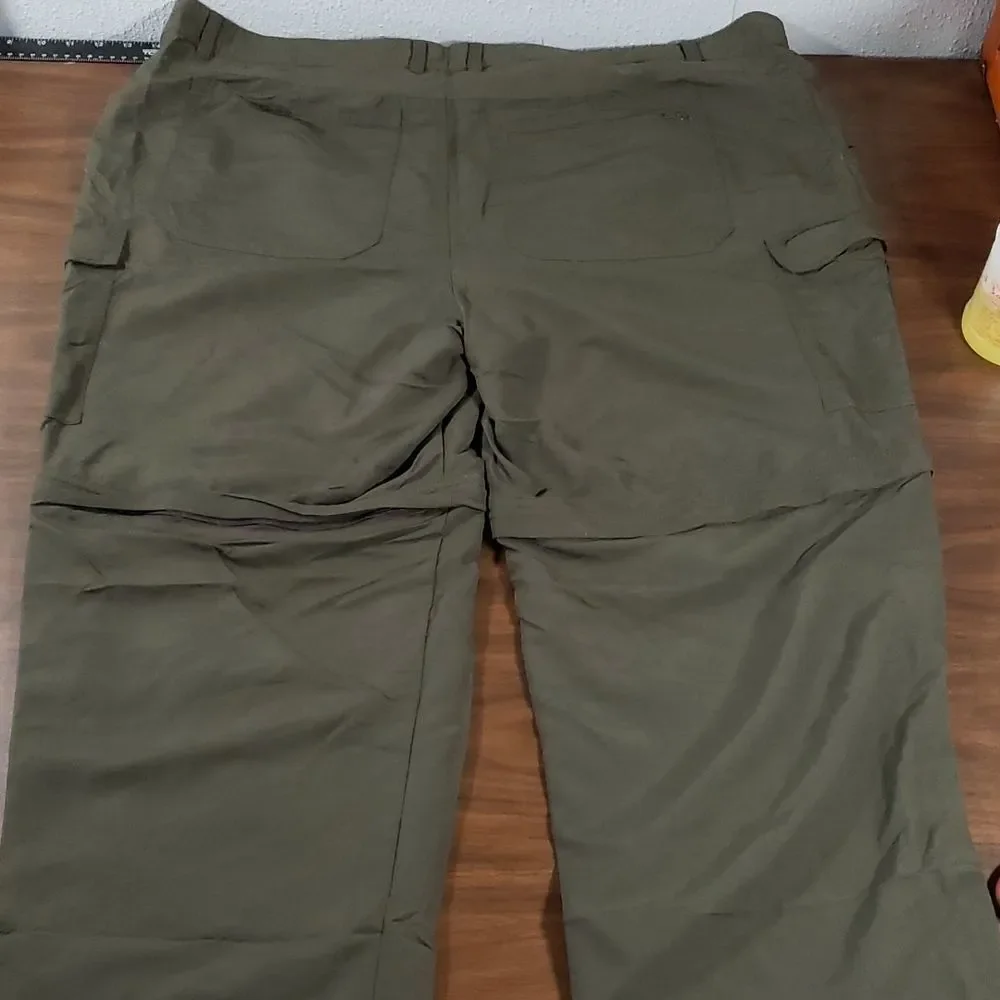 Cabela's Cedar Crossing Convertible Fishing Hiking Pants Army‎ Green 44